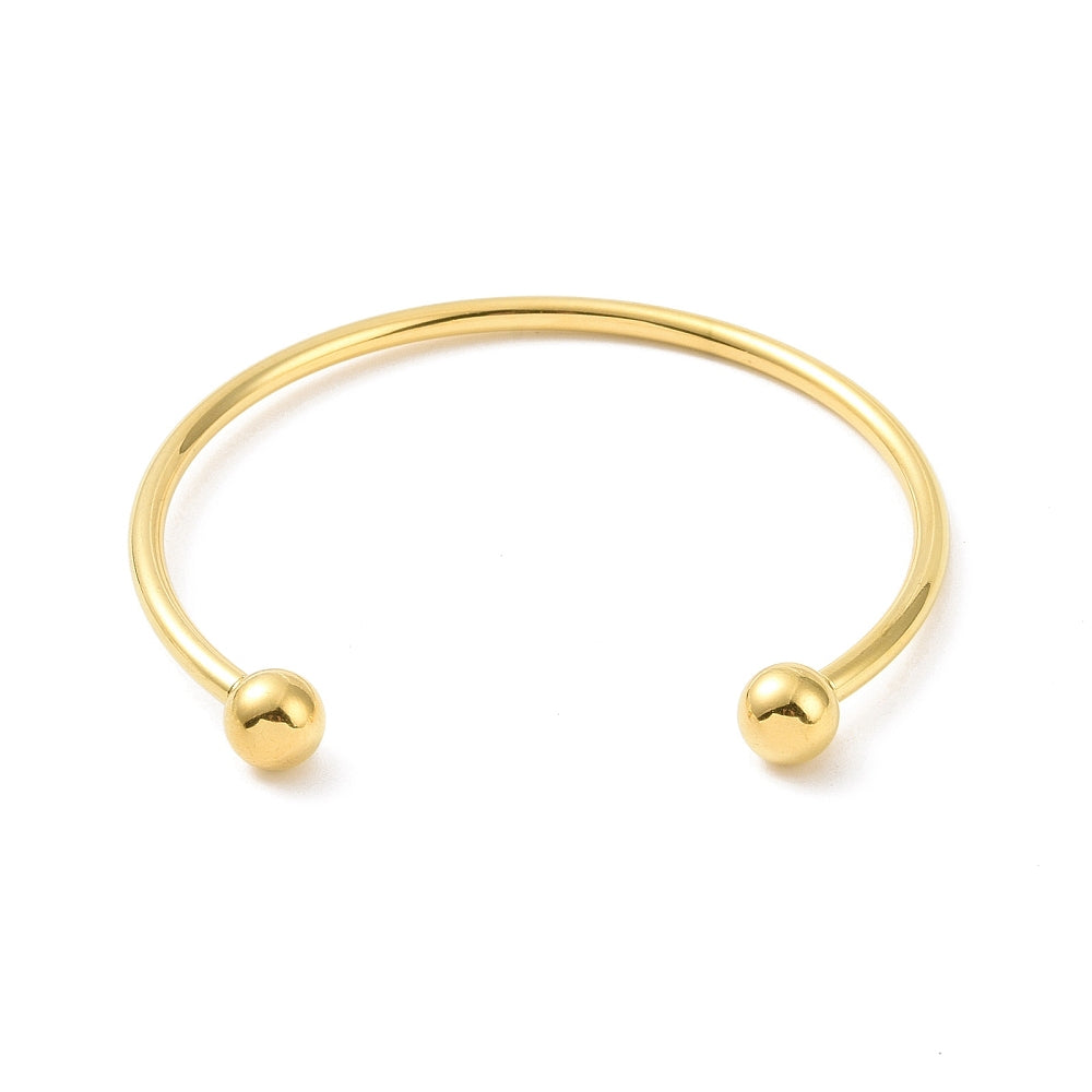 Brazalete Acero Inoxidable Dorado