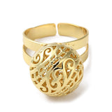 Anillo Ajustable Chapado en oro 18k